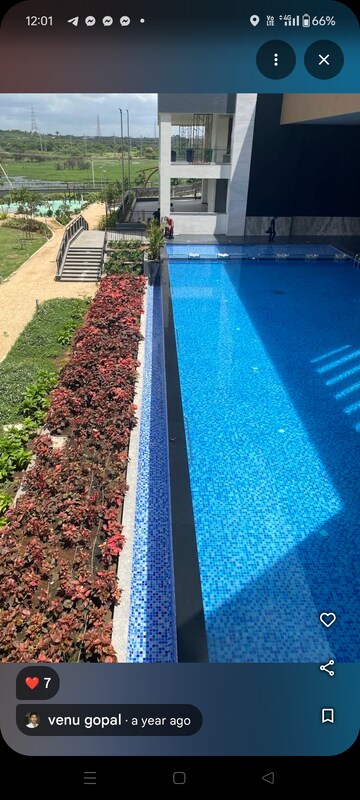 Swimming Pool in 3 BHK Apartment at Aparna Sarovar Zenith, Nallagandla – for Rent