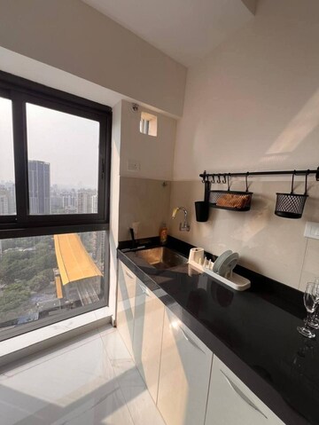 Kitchen in 2 BHK Apartment at Kalindi Tower, Oshiwara – for Rent