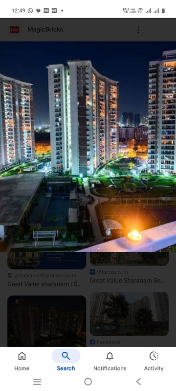 3 BHK Apartment – Exterior View View at Great Value Sharanam, Sector 107 - for Rent