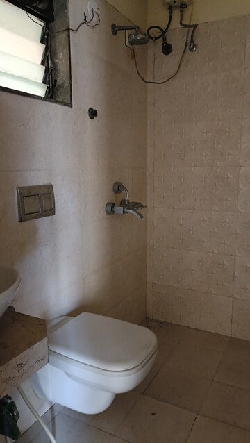Bathroom in 1.5 BHK Apartment at Madhav Palacia, Ghodbunder Road – for Rent