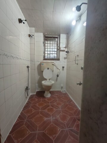 Bathroom in 2 BHK Apartment at Tirumala CHS, Malad West – for Rent