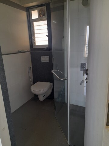 Bathroom in 1 RK Apartment at Ghantali Sahaniwas CHS, Naupada – for Rent