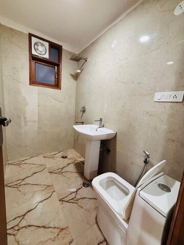 Bathroom in 3 BHK Builder Floor at Saket – for Rent