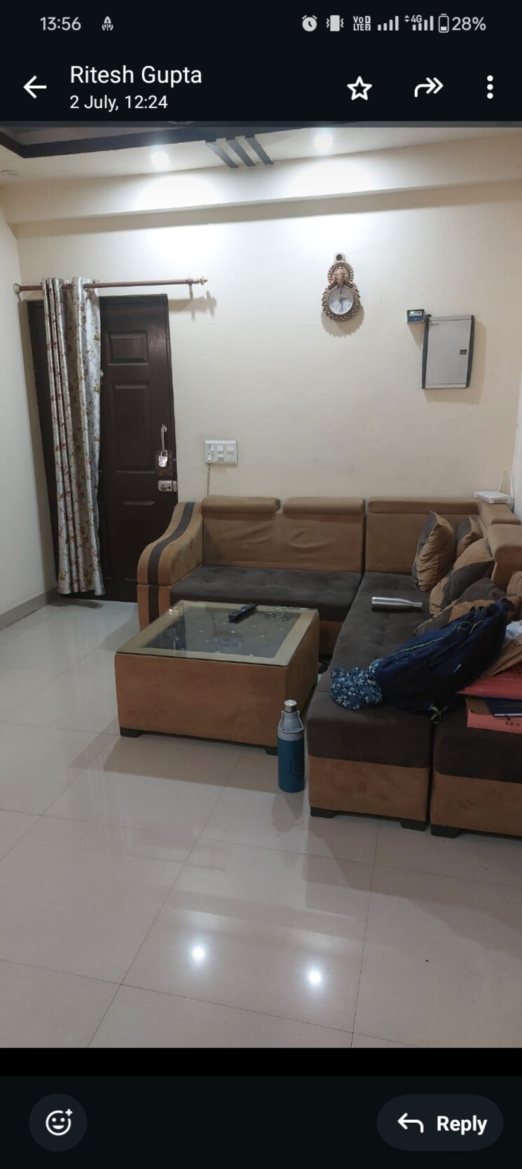 Living Room, vasu-fortune-residency 2 Bedroom 1275 Sq.Ft. Apartment In Raj Nagar Extension Ghaziabad 8918697