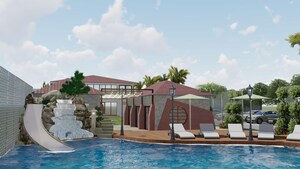 Swimming Pool in 1 BHK Apartment at Dragon Age Nottingham Homz, Bakkas – for Sale