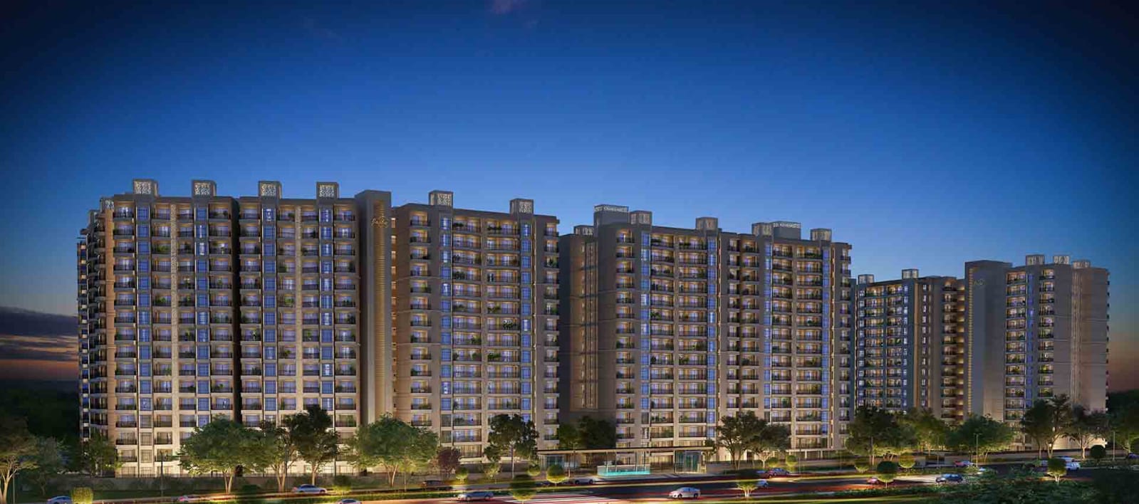 2 BHK + Study Room 1450 Sq.Ft. Apartment in Jashn Elevate