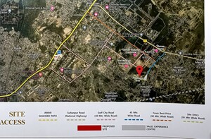 2 BHK Apartment – Map Location View at Jashn Elevate, Sushant Golf City - for Sale