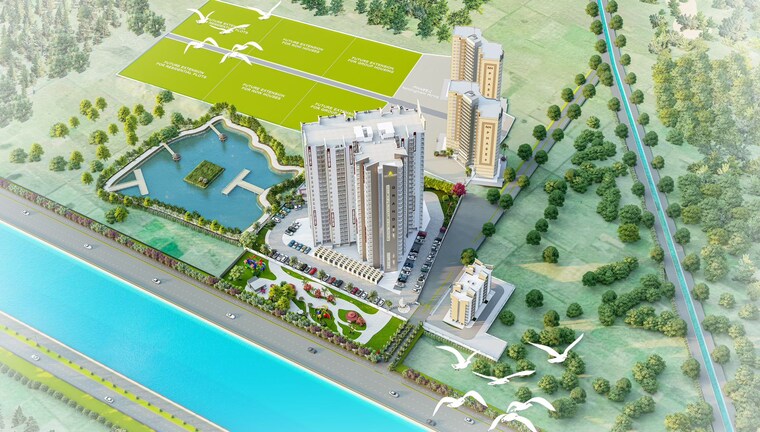 Exterior View, dragon-age-nottingham-homz 2 Bedroom 1245 Sq.Ft. Apartment In Bakkas Lucknow 8918855
