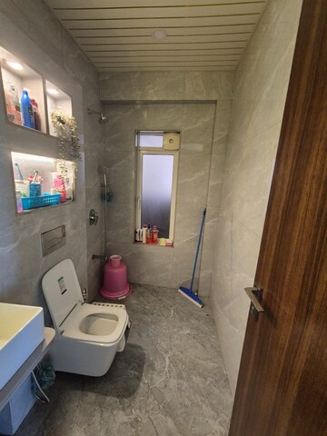 Attached Bathroom in 1 BHK Apartment at Bhairaav Goldcrest Residency, Ghansoli – for Rent