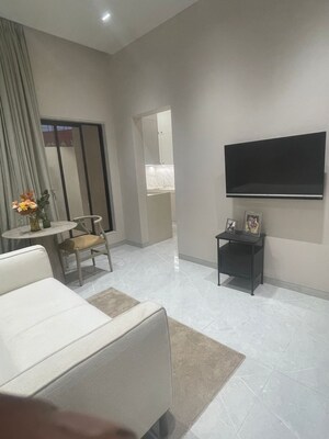 Living Room in 2 BHK Apartment at Vihang Atharva, Ghodbunder – for Sale