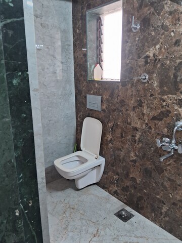 Bathroom in 2 BHK Apartment at Tanvar Villa CHS, Kopar Khairane – for Rent