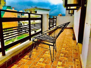 Balcony in 2 BHK Apartment at Exotica Elegance, Vaibhav Khand – for Sale