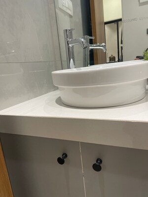 Bathroom in 1 BHK Apartment at Vihang Atharva, Ghodbunder – for Sale