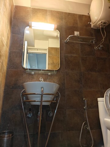 Bathroom in 1 BHK Builder Floor at Greater Kailash – for Rent