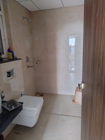 Bathroom in 3 BHK Apartment at Rishita Manhattan, Gomti Nagar – for Rent