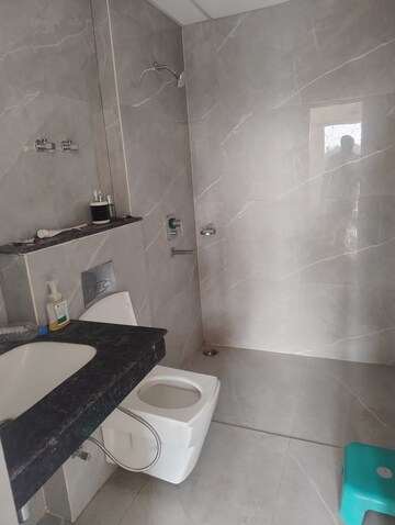 Bathroom in 3 BHK Apartment at Rishita Manhattan, Gomti Nagar – for Rent