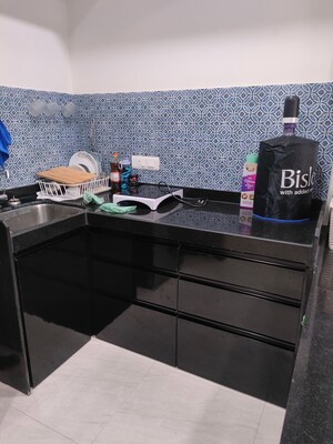 Kitchen in 1 BHK Apartment at Lodha Crown Quality Homes, Majiwada – for Sale