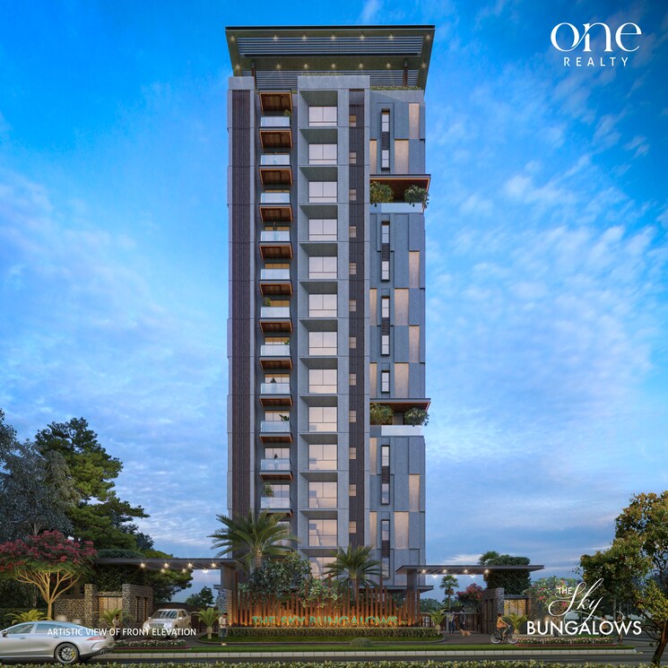 Exterior View, org-the-sky-bungalows 3 Bedroom 3127 Sq.Ft. Apartment In Vaishali Nagar Jaipur 8919361