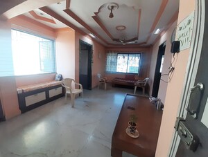 Living Room in 1 BHK Apartment at Aakar Manas Residency, Naupada – for Sale