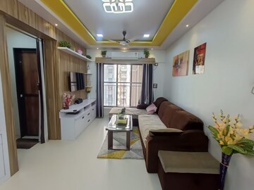 Living Room in 1.5 BHK Apartment at Shree Shashwat CHS, Mira Road – for Rent
