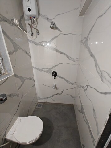 Bathroom in 1 BHK Apartment at Raunak Bliss, Ghodbunder Road – for Rent