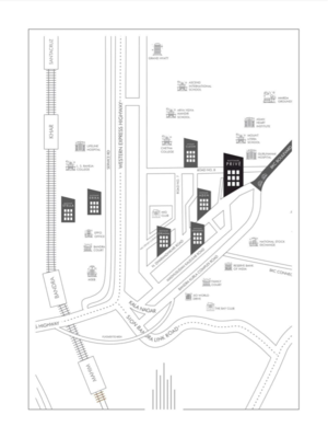 3 BHK Apartment – Map Location View at Rustomjee Prive, Kala Nagar - for Sale