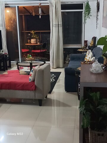 Living Room in 2 BHK Apartment at Cosmos Lounge, Manpada – for Rent