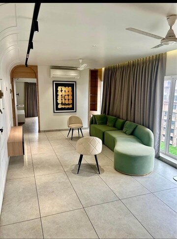 Living Room in 5 BHK Apartment at Thane West – for Sale