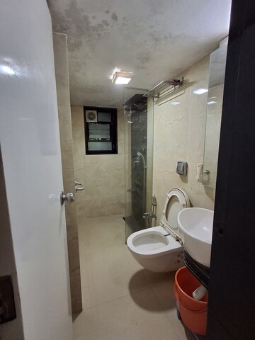 Bathroom in 1 BHK Apartment at LnT Veridian, Powai – for Rent