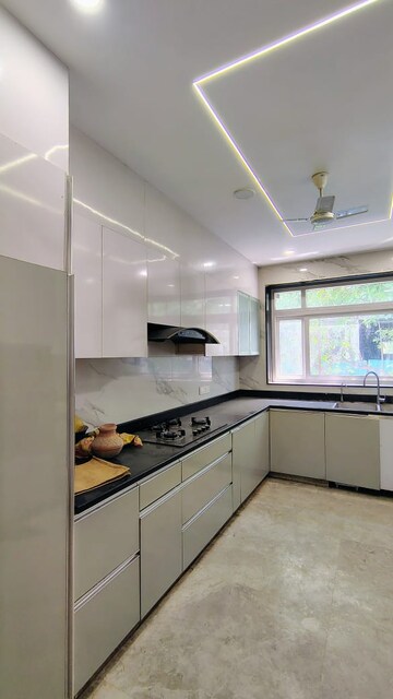 Kitchen in 4 BHK Builder Floor at Ansal Sushant Apartments, Sushant Lok I – for Rent