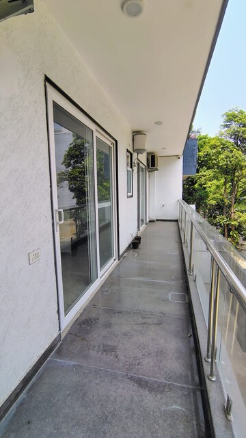 Balcony in 4 BHK Builder Floor at Ansal Sushant Apartments, Sushant Lok I – for Rent