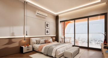 Bedroom in 4 BHK Apartment at Gurukrupa The Marque, Vaidya Nagar – for Sale