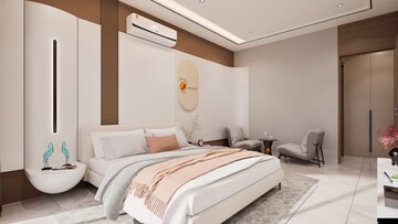 Bedroom in 4 BHK Apartment at Gurukrupa The Marque, Vaidya Nagar – for Sale