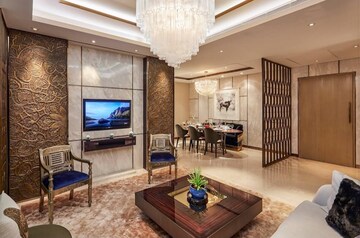 Living Room in 4 BHK Apartment at Lokhandwala Minerva Mahalaxmi, Mahalaxmi – for Sale