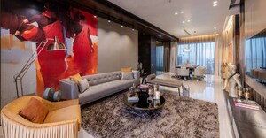 Living Room in 5 BHK Apartment at K Raheja Vivarea, Mahalaxmi – for Sale