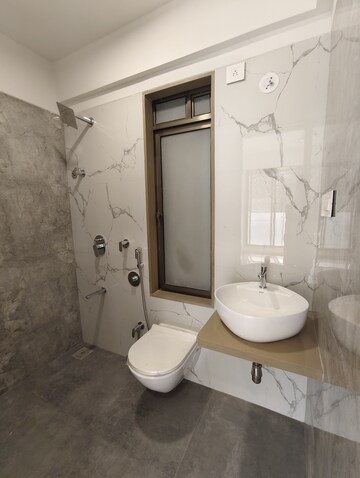 Bathroom in 1 BHK Apartment at Ramdev Heights, Mira Road East – for Rent