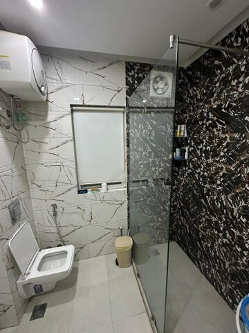 Bathroom in 3 BHK Apartment at Nehru Enclave – for Rent