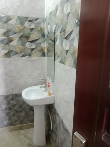 Bathroom in 1 BHK Builder Floor at Huda – for Rent