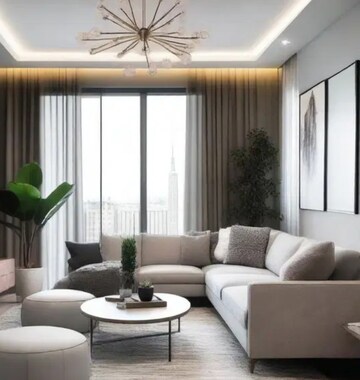 Living Room in 3.5 BHK Villa at Sainik Farm – for Rent