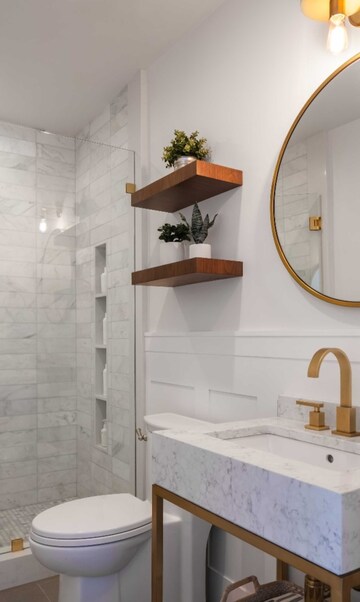 Bathroom in 3.5 BHK Villa at Sainik Farm – for Rent
