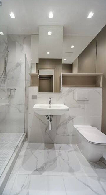 Bathroom in 3.5 BHK Villa at Sainik Farm – for Rent