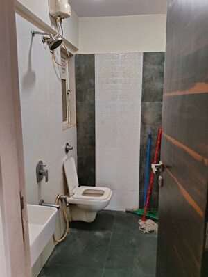 Bathroom in 1 BHK Apartment at Gurukrupa Marina Enclave, Malad West – for Sale