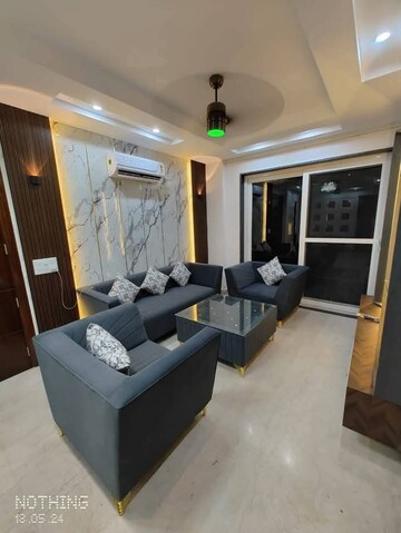 Living Room in 3 BHK Builder Floor at Milestone 32nd Avenue, Sector 15 – for Rent