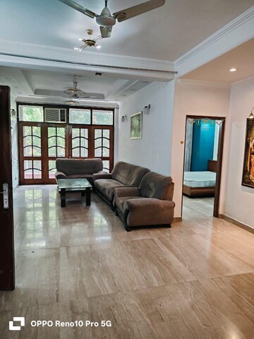 Living Room in 3 BHK Builder Floor at Greater Kailash I – for Rent