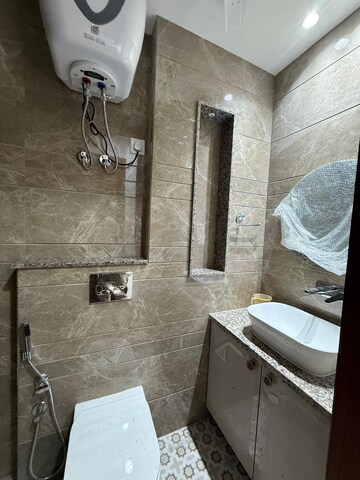 Bathroom in 2 BHK Builder Floor at Kalkaji – for Rent