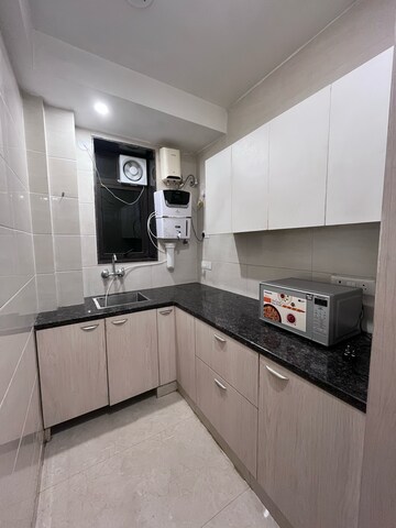 Kitchen in 1 BHK Builder Floor at Ansal Sushant Lok I, Sector 43 – for Rent