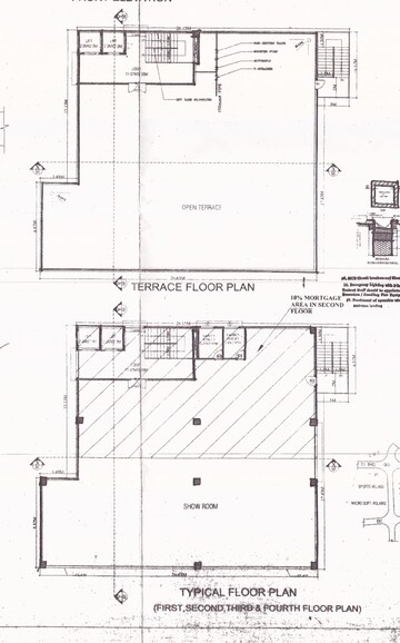 Floor Plan in  Shop at Gachibowli – for Rent
