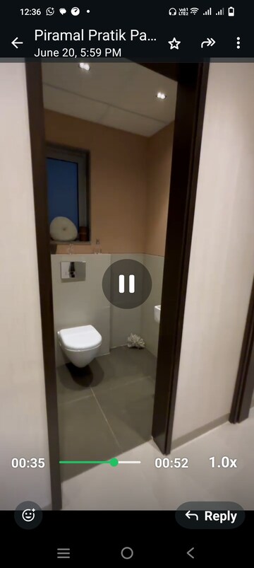 Bathroom in 2 BHK Apartment at Piramal Vaikunth, Balkum Pada – for Sale