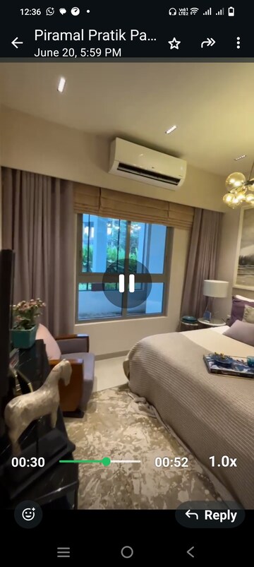 Living Room in 1 BHK Apartment at Piramal Vaikunth, Balkum Pada – for Sale