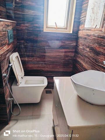 Bathroom in 3 BHK Apartment at Raheja Teachers Apartments, Sector 31 – for Rent